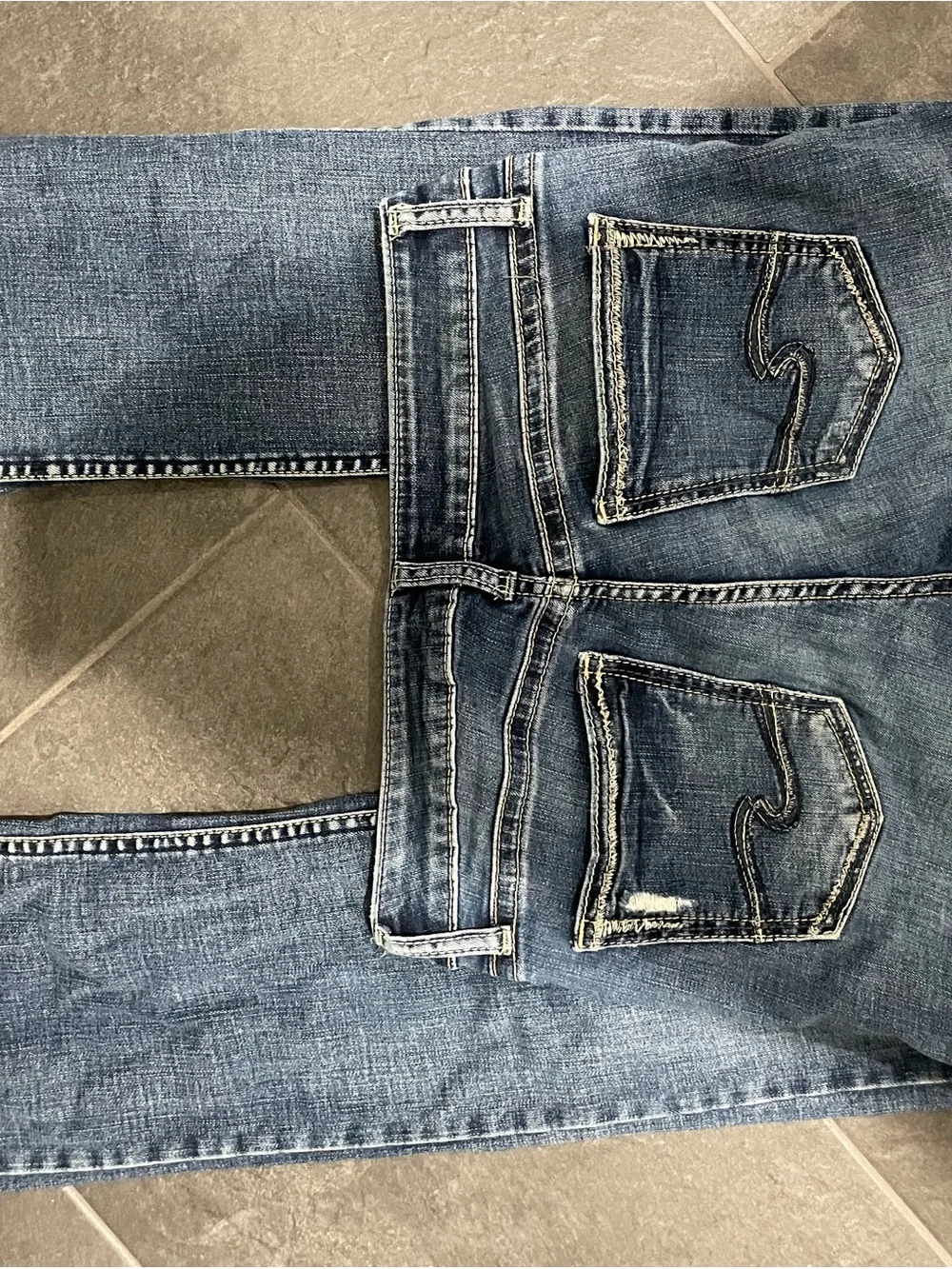 Silver Jeans Women's Blue Flare Jeans- Waist 26in - Picture 4 of 7